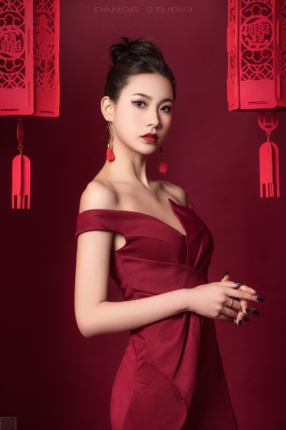 中国红唯美人像摄影